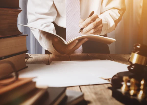 Lawyer going over the elements of a negligence claim