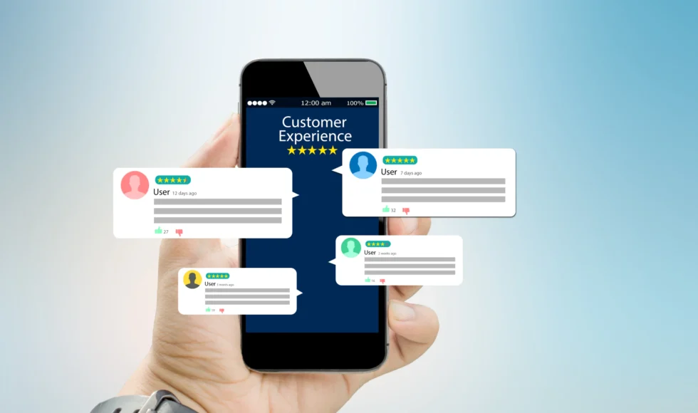 What to look for in Houston personal injury lawyer reviews, photo of phone with reviews