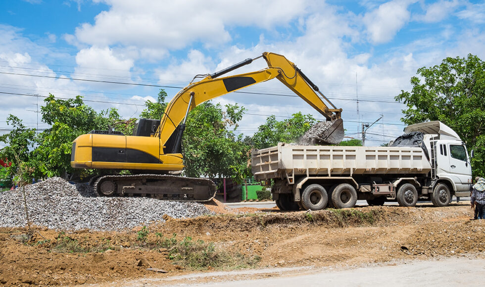 Construction truck accident